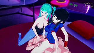 Bulma Chichi Threesome Riding