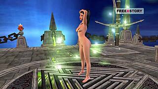 3D cartoon of Indian teen in sexy positions