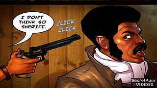 true dick pt 6 features ebony threesome with sheriff