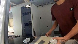 Monique Bertolini from João Kleber's pranks gives a tour in a motorhome workshop