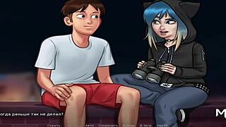 summertimesaga - peeping naked people through binoculars e1 78