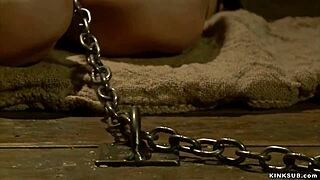 Nineteen Blonde Teen in Rough BDSM Fuck