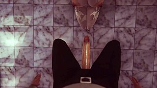 야한 3D 애니 헨타이, 우주정거장에서 격렬한 섹스