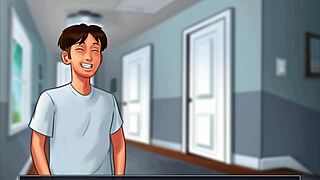 Summertime Saga: Blonde And Brunette Stepsis Get Creampied By Stepbro's Huge Cock In Jenny Scenes Part 1