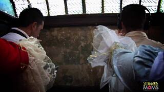 hey, these two gorgeous ghosts are riding us hard on the sofa
