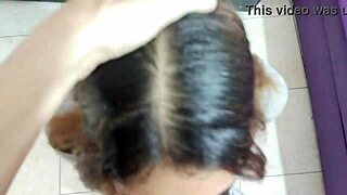 Filming my 18-year-old schoolgirl stepsister in homemade Colombian porn video