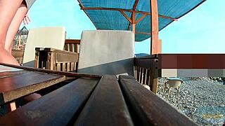 Adrenaline Flashes Without Panties in Public