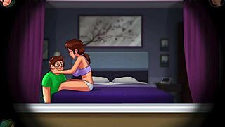 Summertime Saga: Blonde And Brunette Stepsis Get Creampied By Stepbro's Huge Cock In Jenny Scenes Part 1