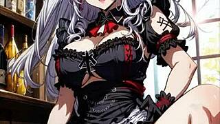 these hot cartoon girls showing off their big asses and vaginas 😍