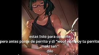 i'm maki zenin dominating you with joi for femboy sissy in spanish