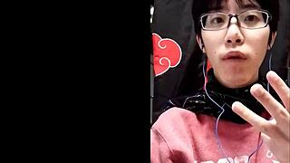 Detailed scene of Asian gay Japanese men messaging each other