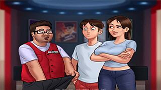 What's happening in Summer Time Saga UNC part 23 with all that hentai action?