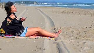 Horny French MILF deepthroats big Spanish cock and gets facial 😈