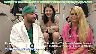 busty asian mina moon endures humiliating gyno exam at tampa university