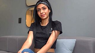 hot latina babe twerks for big cock fuck and cum facial in casting