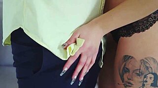 The german milf bride with tattoos cheats and fucks hard in cuckold scenario