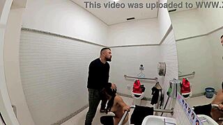 Girl cosplays jade, having anal sex in bathroom on halloween