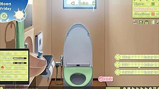 i caught my boss masturbating to my giant cock in summer clover harem hentai game ep 4.