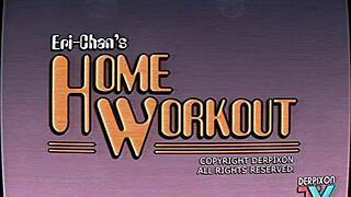 Eri-Chan's Intense Home Workout Routine By Derpixon