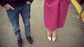 Can this huge tits blonde handle two men banging her and swallowing their loads?