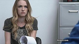 Blonde Teen 18+ Bends Over for Hardcore Action with Big Cock on Hidden Cam