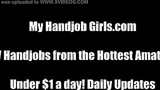 Horny maid catches you jerking and takes control.