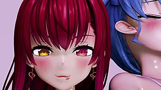 NTR Lesbians Scissoring Toys