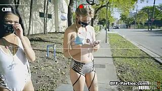 i'm a teen babe dancing and sharing blowjobs in this pov foursome sex tape