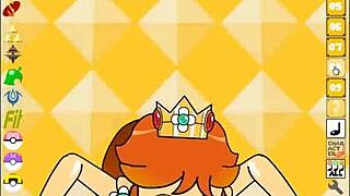 Joc PPPU - Prințesa Daisy goală face flashing