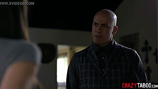 Damn! Stepfather spanks stepdaughter hard before gaping her tight anal hole!