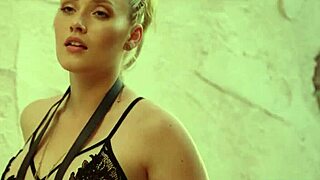 Naturally curvy blonde milf rips clothes for intense outdoor selfies