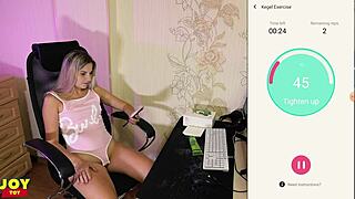 Zábavná pumpovacia relácia s vaginálnymi svalmi - Master Gokilla Deň 1