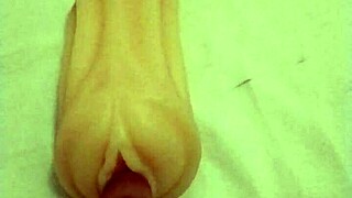 Anime girl fingers and assfucks artificial pussy in solo masturbation