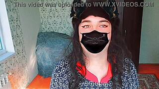 Sissy Crossdresser Rides Ladyboy In Homemade Trio