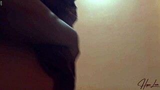 Big tits homemade video of Asian MILF with hairy beaver
