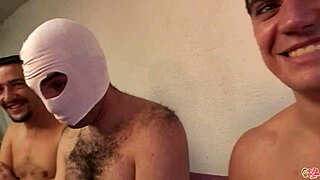 lora row and fayna vergara in first bukkake with blowjobs and facials