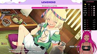 Vtuber Lewdneko Moans With Dildo In Evenicle!