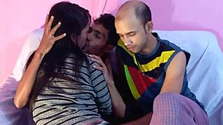 Bengali wife in wild threesome with Hanif and Popy