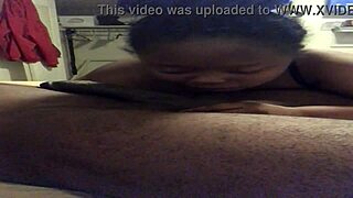 crazy homeless amateur, uh, suckin’ dizzick on bed like wild!