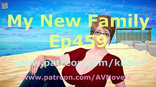 in my new family episode 459, the story unfolds with erotic adventures