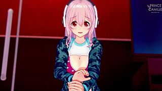 Super Sonico Gets Horny While Modeling for You!