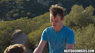 before the wedding, his fiance let him hook up with a hot athletic guy.