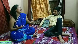 Fucking Bhabhi and Hot Stepmom in Hindi Threesome With Dirty Audio