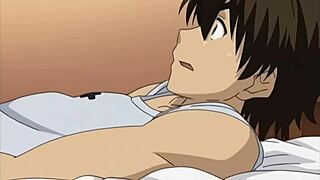 Teen Lesbians Engage in 3Some with Step Brother in Uncensored Hentai. They Kiss and Suck Big Tits and Cock in Group Scene.