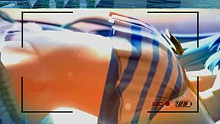 Why Is Miku So Wet at the Pool in 3D Cartoon Tease?