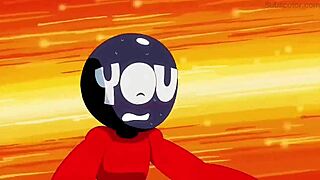 Peach and daisy in sexy lesbian action.