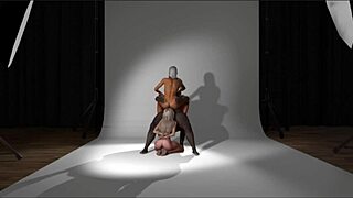 Denice And Alexia In Wild Interracial Threesome Gilfing Action!