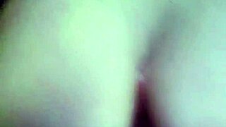 A hot girl fucks hard with her lover on camera