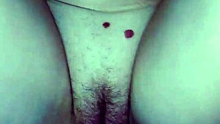 A hot girl fucks hard with her lover on camera