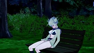 ochako uraraka and himiko toga masturbate and have intense futanari sex!